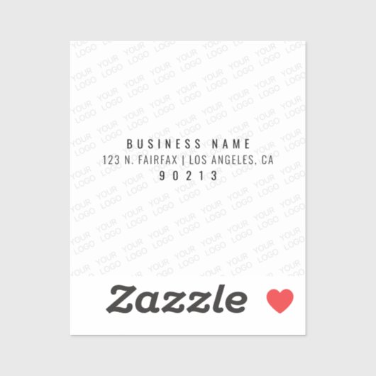 Ihr Logo wird automatisch hell und wiederholt Aufkleber (Blatt)