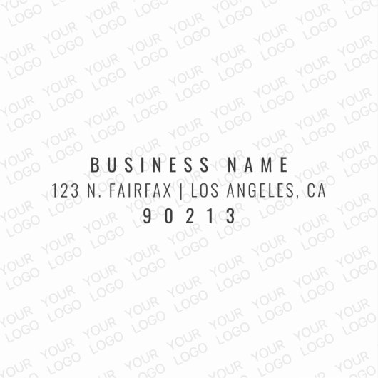 Ihr Logo wird automatisch hell und wiederholt Aufkleber (Vorderseite)