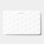 Ihr Logo wird automatisch hell und wiederholt Ausweis (Rückseite)