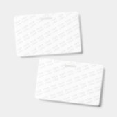 Ihr Logo wird automatisch hell und wiederholt Ausweis (Vorder- & Rückseite)