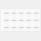 Ihr Logo wird automatisch hell und wiederholt Etiketten (Blatt)