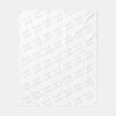 Ihr Logo wird automatisch hell und wiederholt Fleecedecke (Vorderseite)