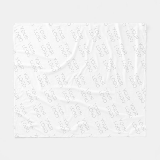 Ihr Logo wird automatisch hell und wiederholt Fleecedecke (Vorderseite (Horizontal))