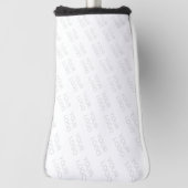 Ihr Logo wird automatisch hell und wiederholt Golf Headcover (Rotieren 90)