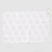 Ihr Logo wird automatisch hell und wiederholt Golfhandtuch (Horizontal)