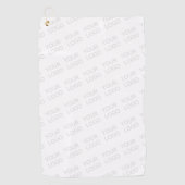 Ihr Logo wird automatisch hell und wiederholt Golfhandtuch (Vorderseite)