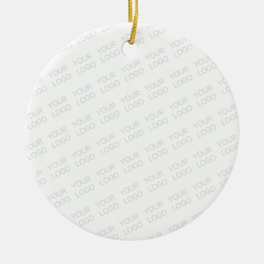 Ihr Logo wird automatisch hell und wiederholt Keramik Ornament (Vorne)