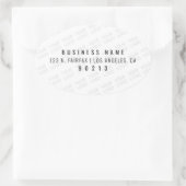 Ihr Logo wird automatisch hell und wiederholt Ovaler Aufkleber (Tasche)