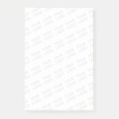 Ihr Logo wird automatisch hell und wiederholt Post-it Klebezettel (Vorderseite)