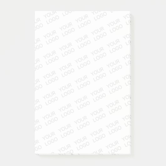 Ihr Logo wird automatisch hell und wiederholt Post-it Klebezettel (Vorderseite)