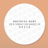 Ihr Logo wird automatisch hell und wiederholt Runder Aufkleber