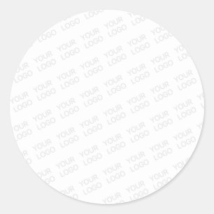 Ihr Logo wird automatisch hell und wiederholt Runder Aufkleber