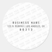 Ihr Logo wird automatisch hell und wiederholt Runder Aufkleber (Vorderseite)