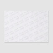 Ihr Logo wird automatisch hell und wiederholt Seidenpapier (Vorderseite)