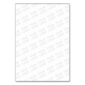 Ihr Logo wird automatisch hell und wiederholt Tischnummer (Rückseite)