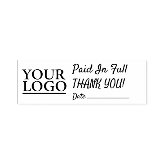 Ihr Logo wird in voller Dankbarkeit bezahlt Datum  Permastempel (Design)