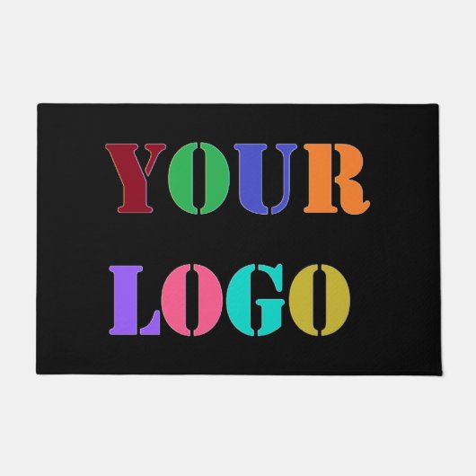 Ihr Logo wird von Ihrem Geschäftsbüro empfohlen Fußmatte (Vorderseite)