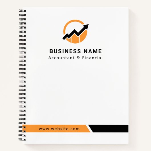 Ihr Logo | Wirtschaftsprüfer Moderner Minimalistis Notizblock (Vorderseite)