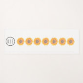 Ihr Logo Yoga Studio Sunflower Chakras Yogamatte (Vorderseite (Horizontal))