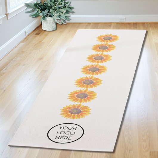 Ihr Logo Yoga Studio Sunflower Chakras Yogamatte