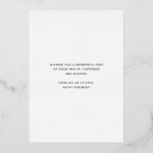 Ihr Logospass Warm-Rosa Geschenke Box Business Folieneinladung (Rückseite)