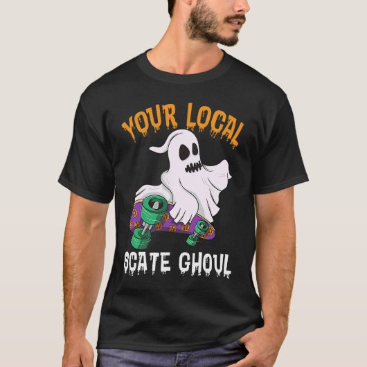 Ihr lokaler Staat Chouls Men Ghost Beängstigend Ha T-Shirt (Vorderseite)