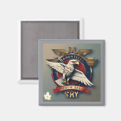 "Ihr Luftverkehrsnetz" Magnet (Vorderseite/Rückseite)