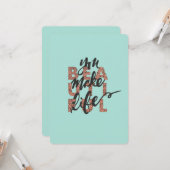 Ihr macht das Leben zu einer schönen Illustrierten Karte (Vorderseite/Rückseite Beispiel)