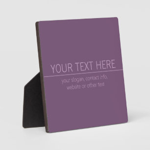 Ihr Marken- oder Firmenname Modern Violettrosa Fotoplatte