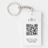 Ihr Marketing zur Werbung für Logos und QR-Code Schlüsselanhänger (Vorderseite)