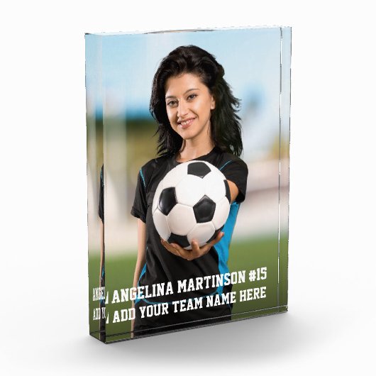 Ihr maßgeschneiderter Fußball oder Ihr Sport Fotoblock (Links)