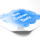 Ihr maßgeschneidertes Angebot Azure Paint Stroke P Fotodruck (Ecke)
