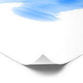 Ihr maßgeschneidertes Angebot Azure Paint Stroke P Poster (Ecke)