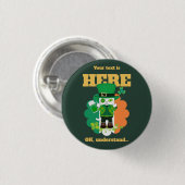 Ihr Meowgical Leprechaun Button (Vorne & Hinten)