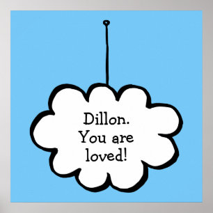 Ihr Message Dream Cloud auf einem String Poster