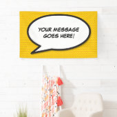 Ihr Message Speech Bubble Fun Retro Comic Book Banner (Insitu)