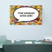 Ihr Message Speech Bubble Fun Retro Comic Book Banner (Messeveranstaltung)