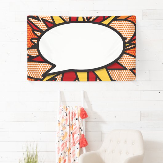 Ihr Message Speech Bubble Fun Retro Comic Book Banner (Insitu)