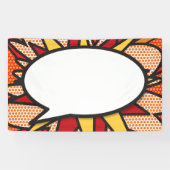 Ihr Message Speech Bubble Fun Retro Comic Book Banner (Horizontal)
