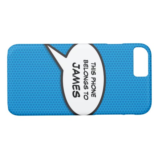 Ihr Message Speech Bubble Fun Retro Comic Book Case-Mate iPhone Hülle (Rückseite (Horizontal))