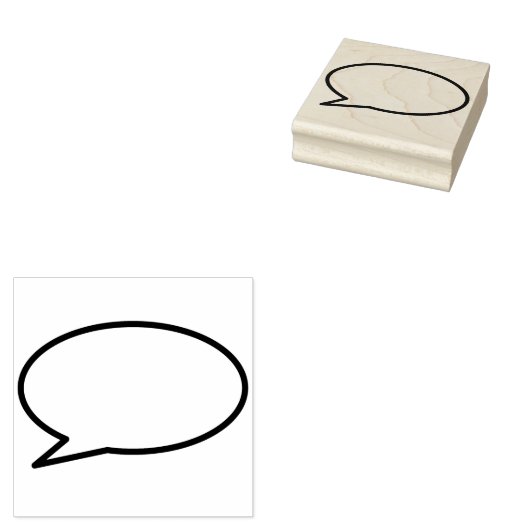 Ihr Message Speech Bubble Fun Retro Comic Book Gummistempel (Stempel)