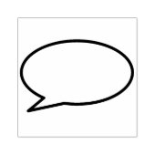 Ihr Message Speech Bubble Fun Retro Comic Book Gummistempel (Prägung)