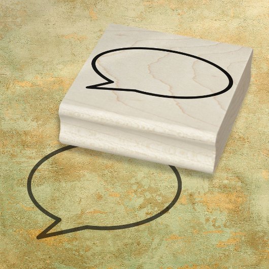 Ihr Message Speech Bubble Fun Retro Comic Book Gummistempel