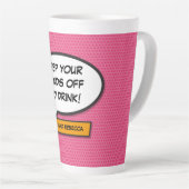 Ihr Message Speech Bubble Fun Retro Comic Book Milchtasse (Rechte Ecke)