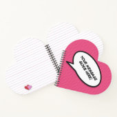 Ihr Message Speech Bubble Fun Retro Comic Book Notizblock (Innenseite)