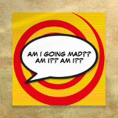 Ihr Message Speech Bubble Fun Retro Comic Book Poster