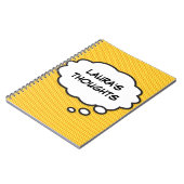 Ihr Message Thread Bubble Fun Retro Comic Book Notizblock (Linke Seite)