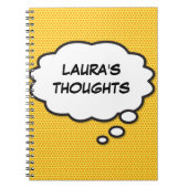 Ihr Message Thread Bubble Fun Retro Comic Book Notizblock (Vorderseite)