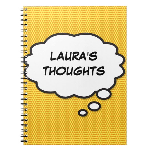 Ihr Message Thread Bubble Fun Retro Comic Book Notizblock (Vorderseite)