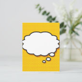 Ihr Message Thread Bubble Fun Retro Comic Book Postkarte (Stehend Vorderseite)